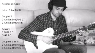 Across the Universe - The Beatles (reprise accompagnement instrumental TUTO guitare Jonathan VAREE)