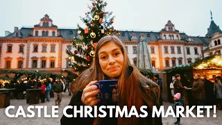 German Christmas Market at a CASTLE in Regensburg! | Trying Kinderpunsch!