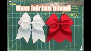 Cheer hair bow tutorial / How to make hair bows.  🥳🎀