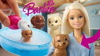 Rodzinka Barbie 💦 Kąpiel pieski 🛁 film z lalką Barbie