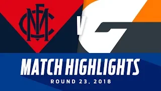 Melbourne v GWS Match Highlights | Round 23, 2018 | AFL