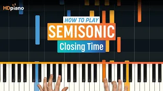 Piano Tutorial for "Closing Time" by Semisonic | HDpiano (Part 1)