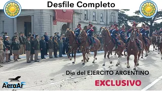 Desfile completo día del Ejército Argentino, EXCLUSIVO AeroAr