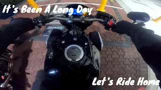 Finished Work Let's Ride Home | Sydney Peak Hour | Honda CB650R MotoVlog