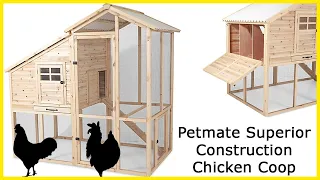 Petmate Superior Construction Chicken Coop Tour #chickencoop #backyardchickens #coop #chicken #hens