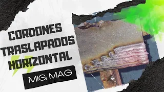 CÓMO SOLDAR CON MIG/MAG,CORDONES TRASLAPADOS, POSICIÓN HORIZONTAL.