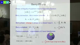 Charlie Kane Introduction to Topological Band Theory