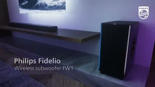 Philips Fidelio FW1 Wireless Subwoofer - Crafted to go deeper