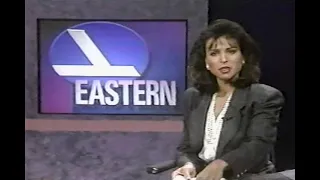 WCIX TV Action 6 News at 6pm Eastern Airlines Shutdown Segment Miami January 18, 1991