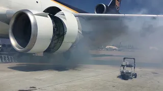 MD-11 Engine change 1st light with tail wind.