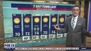 Seattle weather: Mostly sunny skies with warmer highs Thursday