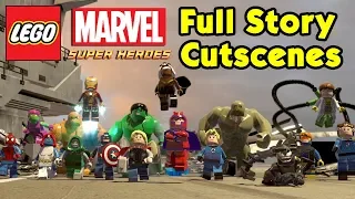 LEGO MARVEL Super Heroes Full Story Cutscenes. Lego Marvel Super Heroes All Cutscenes