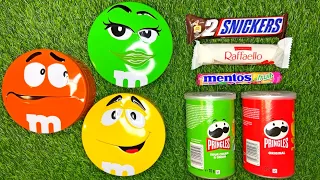 Satisfying Video | Unpacking and Mixing Rainbow Candies M&M'S Mentos ASMR