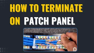 Terminating on a 110 Patch Panel