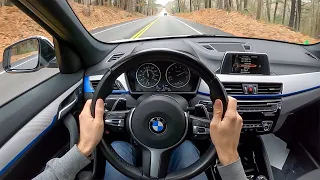 2017 BMW X1 28i xDrive - POV Test Drive by Tedward (Binaural Audio)