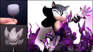 Create Dark Sonic with Clay / Sonic X / Sonic the hedgehog [kiArt]