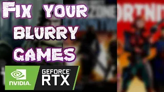 Blurry Looking Games FIX!!!! (RTX Cards Only) 1080P (Warzone, Tarkov, Fortnite...)