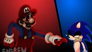 FNF Horror Mario VS Sonic.EXE Ultimate Battle