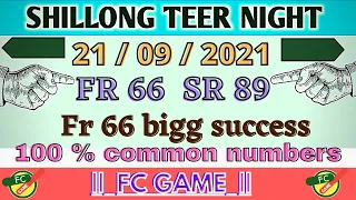 shillong night teer common 21 - 09-2021 fr 66 Sr 89 - educational #Shillong teer #night common #Teer