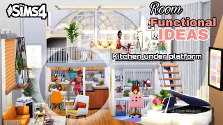 The sims 4 Tutorial Functional Platform || Room Ideas || Snowy escape