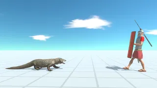 KOMODO DRAGON vs EVERY UNIT - Animal Revolt Battle Simulator