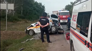 Жуткая авария в районе Муромцево. Погибли три человека