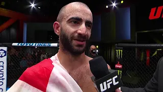 Giga Chikadze Octagon Interview | UFC Vegas 35