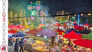 Amazing STREET FOOD at a Huge Temple Festival in THAILAND