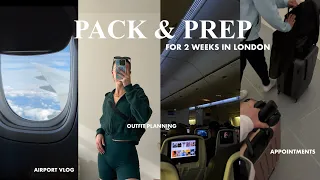 TRAVEL PREP & PACK W/ME: 2 weeks in the UK, errands, new nails, clothing haul & airport vlog!