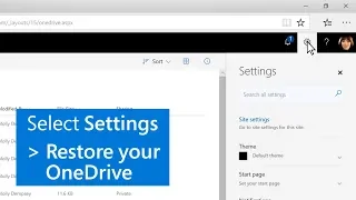 How to restore your files with OneDrive