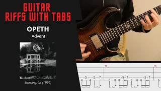 Opeth - Advent - Guitar riffs with tabs / cover/ lesson