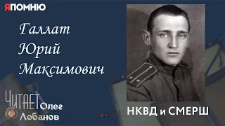 Галлат Юрий Максимович. Проект "Я помню" Артема Драбкина. НКВД и СМЕРШ