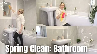 Deep Bathroom Clean | Spring Clean UK | Motivational Clean with Me