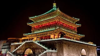 Барабанная башня Сианя. The Drum Tower of Xi'an, China