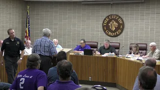 Groves City Council meeting July 19, 2021 part 2