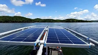 DIY Solar Electric Boat  - Whole Day's Cruise Early Summer 2022 (Speed, Range and Solar Performance)
