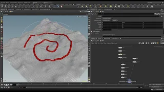 Project curves onto a surface in Houdini