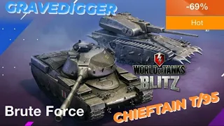 Chieftain T/95 & Gravedigger | Gameplay | In Store now! WOTB | WOTBLITZ | World of Tanks blitz