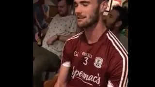 Galway's Sean Mulkerrin sings 'Caledonia' with Connemara Gaels GFC in Boston