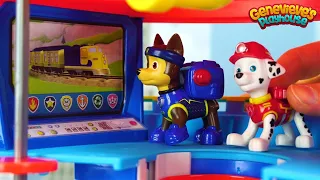 Paw Patrol Rescue Peppa Pig from Dragon and are hungry for Ice Cream!