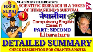 Scientific Research is a Token of Humankind's Survival Summary in Nepali|  Compulsory Class 11