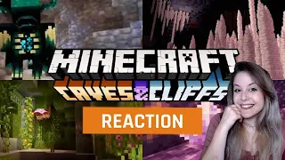 My reaction to the Minecraft Caves and Cliffs 1.17 Update Reveal Trailer | GAMEDAME REACTS