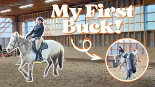 A CRAZY RIDING LESSON! | I Fall Off and Breezy Bucks!!!