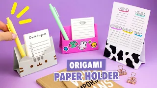 Origami Paper Stand | How to make paper holder | Cat Pusheen