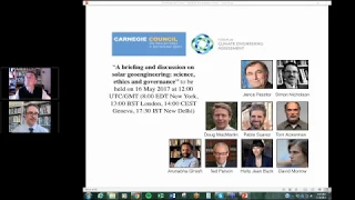 A Briefing and Discussion on Solar Geoengineering: Science, Ethics, and Governance