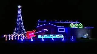 Cops Theme Song - Bad Boys (Inner Circle) Christmas Light Show 2014