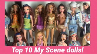 My top 10 My Scene Barbie dolls 2022!