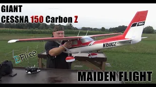 GIANT Carbon-Z Cessna 2125mm 150 BNF Basic with AS3X 6S power EFlite Maiden flight