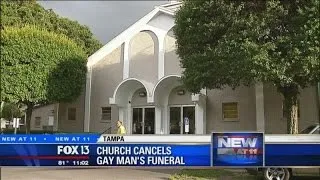 Tampa church cancels gay man's funeral