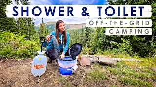 EASY DIY Portable SHOWER & TOILET For Camping Off the Grid